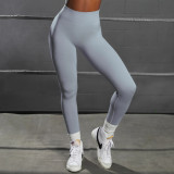 Spring/Summer Seamless Yoga Wear High Waist Fitness Pants Women Yoga Set