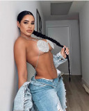 Summer sexy flash diamond Bra