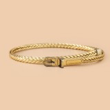 Braided Belt Women'S Pin Buckle Vintage Casual Thin Belt Waist Rope Decorative Belt(MOQ 3)