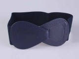 Red Elastic Waistband Wide Belt Ladies Black Stretch Bow Waist Belt(MOQ 2)