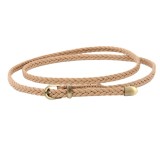 Braided Belt Women'S Pin Buckle Vintage Casual Thin Belt Waist Rope Decorative Belt(MOQ 3)