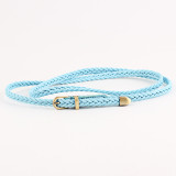Braided Belt Women'S Pin Buckle Vintage Casual Thin Belt Waist Rope Decorative Belt(MOQ 3)