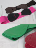 Red Elastic Waistband Wide Belt Ladies Black Stretch Bow Waist Belt(MOQ 2)