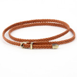 Braided Belt Women'S Pin Buckle Vintage Casual Thin Belt Waist Rope Decorative Belt(MOQ 3)