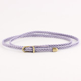 Braided Belt Women'S Pin Buckle Vintage Casual Thin Belt Waist Rope Decorative Belt(MOQ 3)