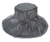 Mesh Women'S Hat Summer Organza Large-Brimmed Sun Hat Foldable Uv-Resistant Beach Hat