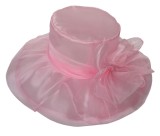 Mesh Women'S Hat Summer Organza Large-Brimmed Sun Hat Foldable Uv-Resistant Beach Hat