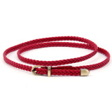 Braided Belt Women'S Pin Buckle Vintage Casual Thin Belt Waist Rope Decorative Belt(MOQ 3)