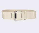 Wide belt elastic belt leather women  (MOQ 2)