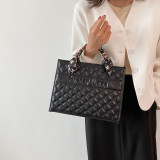 Large capacity bag women's summer fashion retro silk scarf handbag tote women's trendy bag