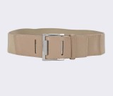 Wide belt elastic belt leather women  (MOQ 2)