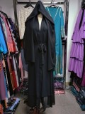 Muslim Solid Color Cardigan Feminine Flowing Chiffon Plus Size Women's Dress