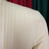 Summer V-Neck Sexy Lace-Up Pleated Wide Leg Plus Size Jumpsuit