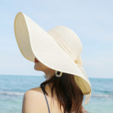 Picture Hat Sunscreen Sun Hat Beach Hat Female Beach Summer Foldable Sun Hat All-Match Hat