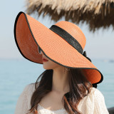 Picture Hat Sunscreen Sun Hat Beach Hat Female Beach Summer Foldable Sun Hat All-Match Hat