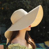 Picture Hat Sunscreen Sun Hat Beach Hat Female Beach Summer Foldable Sun Hat All-Match Hat