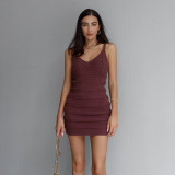 Summer Trendy Knitting Slip Dress Sexy Chic Bodycon Dress Women