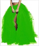 High Waist Elastic Casual Mesh Puffed Women's Skirt tutu Lady Tulle Skirt