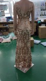 Women Sequined Sequin Long Evening Dress
