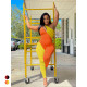 Plus Size Women Sleeveless Zip Contrast Color Jumpsuit