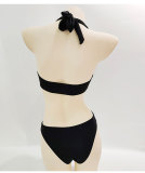 Sexy Halter Lace-Up One Piece Swimsuit