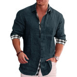 Men's Shirts Long Sleeve Fall Casual Linen Shirts