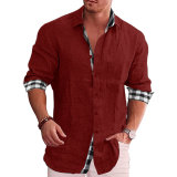 Men's Shirts Long Sleeve Fall Casual Linen Shirts