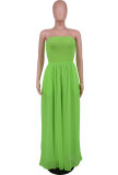 Women Summer Casual Off Shoulder Chiffon High Waist Wide Leg Jumpsuit