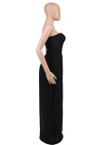Women Summer Casual Off Shoulder Chiffon High Waist Wide Leg Jumpsuit