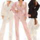 Women Lantern Long Sleeve Sequin Jumpsuit