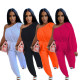 Women Casual One Shoulder Long Sleeve Loose Jumpsuit