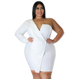 Women Fashion Sexy Off Shoulder Long Sleeve Bodycon Dress