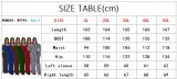 Plus Size Women's Fall New Fashion Casual Print Long Sleeve Jumpsuit