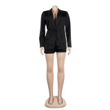 Women Casual Autumn/Winter Suit + Shorts Two-Piece Set