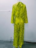 Women Summer Elegant Lace-Up Print Sleeveless Jumpsuit