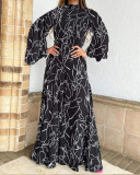 Women Summer Elegant Lace-Up Print Sleeveless Jumpsuit