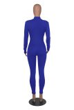Women Fall Zip Long Sleeve Sports Jumpsuit