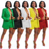 Women Casual Autumn/Winter Suit + Shorts Two-Piece Set