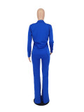 Women'S Solid Long Sleeve Blazer And Pants Three-Piece Suits