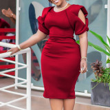 Women's Summer Plus Size Women's Bodycon Office Chic Dress