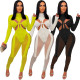 Women Mesh Patchwork Sexy Long Sleeve Jumpsuit