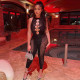 Summer Women'S Sexy Mesh See-Through Cutout High Waist Sleeveless Tight Fitting Jumpsuit