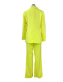 Women Fall/Winter Casual Blazer + Pants Two-Piece Set