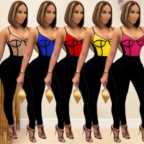 Autumn Women'S Fashion Sexy Strap Tight Fitting Women'S Jumpsuit