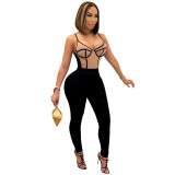 Autumn Women'S Fashion Sexy Strap Tight Fitting Women'S Jumpsuit