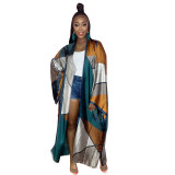 Women'S Printed Sunscreen Cloak Long Sleeve Cardigan