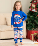 Christmas Hat Letter Print Homewear Two-Piece Fashion Snowflake Halloween Parent-Child Dress