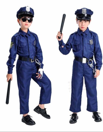 Halloween Kids Boys And Girls Police Costumes