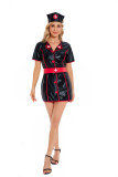 Sexy Nurse Game Suit Black Pu Sexy Suit Temptation Uniform