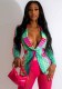 Women Sexy Slim Fit Printed Blazer